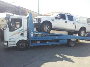 העלאת רכב פרטי על גרר